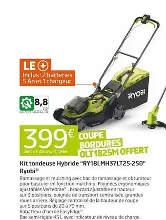 Jardiland Kit tondeuse hybride offre