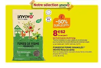 Delbard Fumier de ferme granulés invivo nous on sème offre