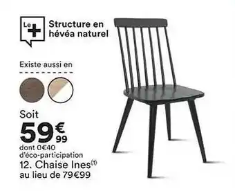 BUT Chaise inès offre