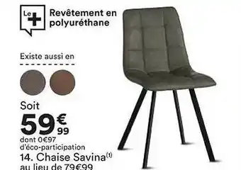 BUT Chaise savina offre