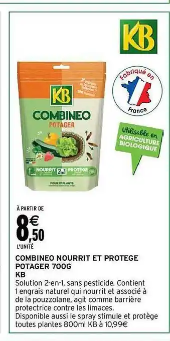Intermarché Combineo nourrit et protège potager 700g kb offre