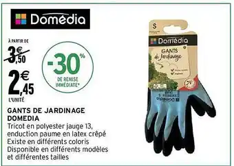 Intermarché Gants de jardinage domédia offre