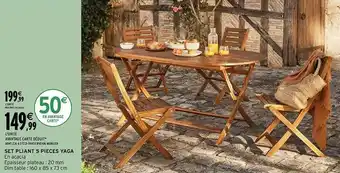 Intermarché Set pliant 5 pièces yaga offre