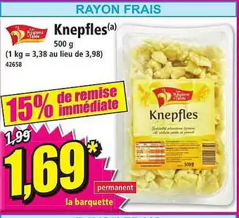 Norma Knepfles les régions à table offre