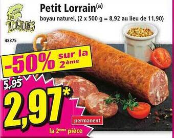Norma Petit lorrain offre