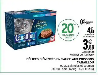 Délices d'émincés en sauce aux poissons canaillou