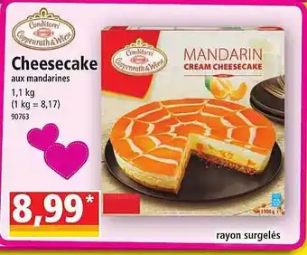 Norma Cheesecake conditorei coppenrath & wiese offre