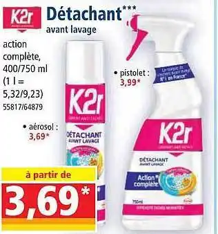 Norma Détachant k2r offre