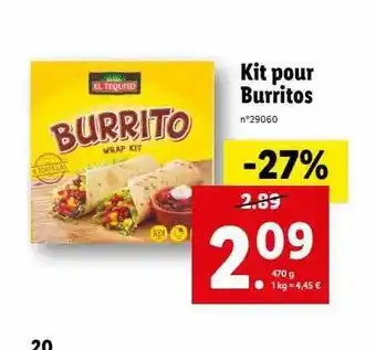 Lidl Kit pour burritos offre