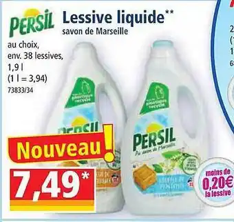 Norma Lessive liquide persil offre