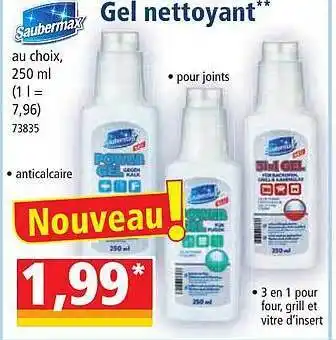 Norma Gel nettoyant saubermax offre