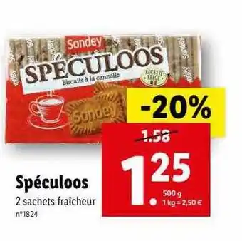Lidl Spéculoos sondey offre