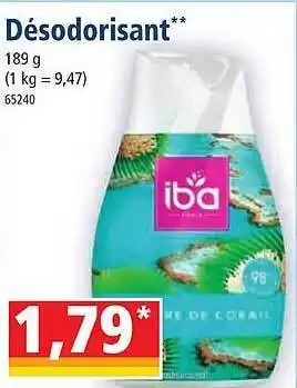 Norma Désodorisant iba offre