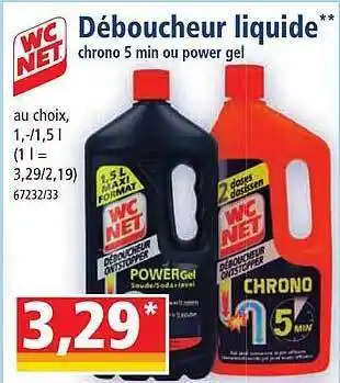 Norma Déboucheur liquide wc net offre