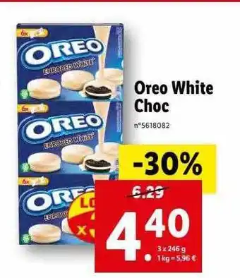 Lidl Oreo white choc offre