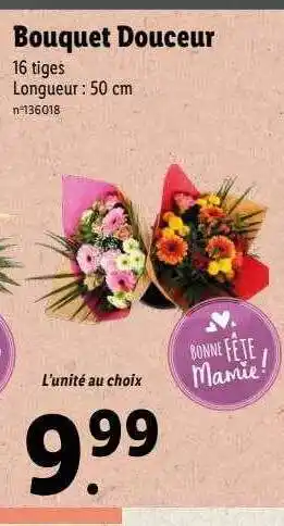 Lidl Bouquet douceur offre