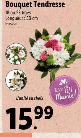 Lidl Bouquet tendresse offre