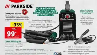 Lidl Découpeur plasma parkside offre