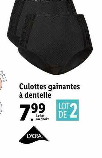 Lidl Culottes gainantes à dentelle offre