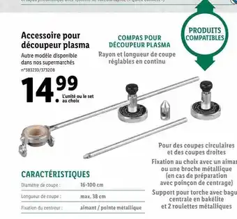 Lidl Accessoire pour découpeur plasma offre
