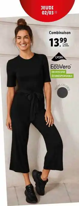 Lidl Combinaison offre