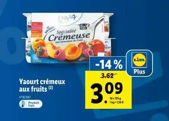 Lidl Yaourt crémeux aux fruits offre