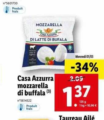 Casa azzurra mozzarella di buffala