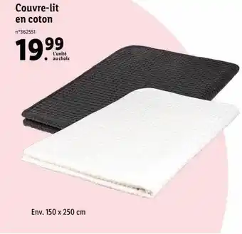 Lidl Couvre-lit en coton offre