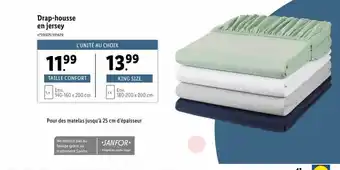 Lidl Drap-housse en jersey offre