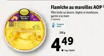 Lidl Flamiche au maroilles aop domaine de st humbert offre