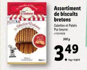 Lidl Assortiment de biscuits bretons la trinitaine offre