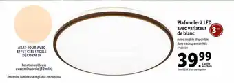 Plafonnier avec led avec variateur de blanc