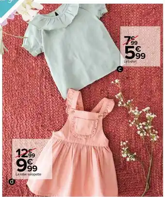 Carrefour La robe salopette le t-shirt offre