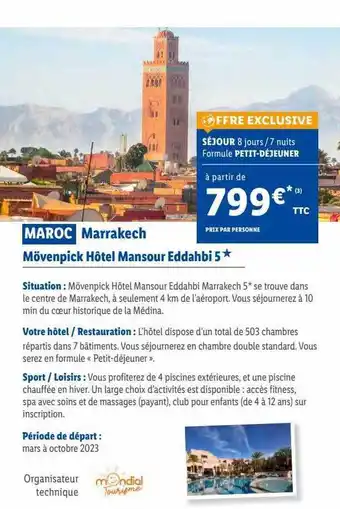 Lidl Maroc : marrakech offre