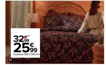 Carrefour La parure 200 x 200 cm offre