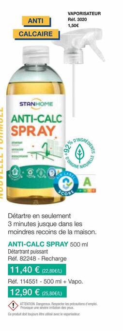 Stanhome Anti-calc spray offre