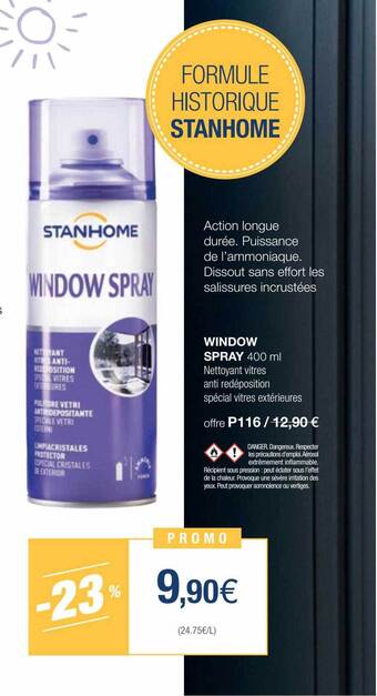 Stanhome Window spray offre