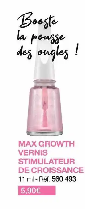 Stanhome Max growth vernis stimulateur de croissance offre