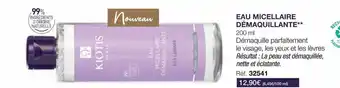 Stanhome Eau micellaire démaquillante kiotis paris offre