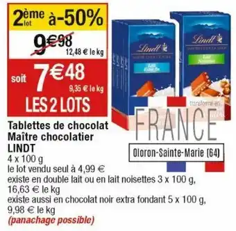 Cora x Carrefour Chocolat lindt offre