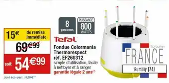 Cora x Carrefour Fondue tefal offre