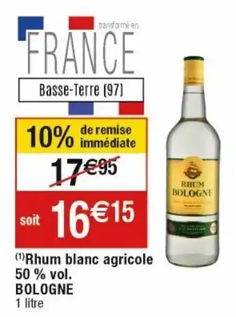 Cora x Carrefour Rhum blanc offre