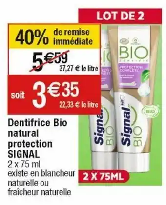 Cora x Carrefour Dentifrice signal offre