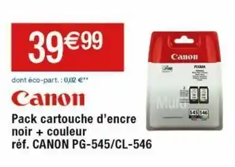 Cora x Carrefour Cartouches d'encre canon offre