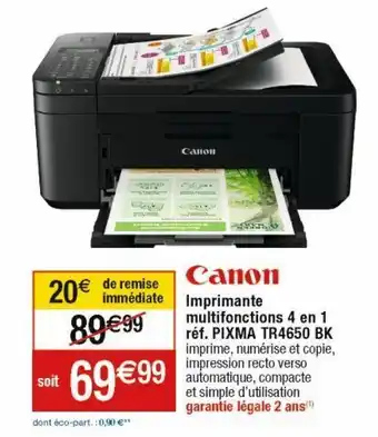Cora x Carrefour Imprimante multifonction canon offre