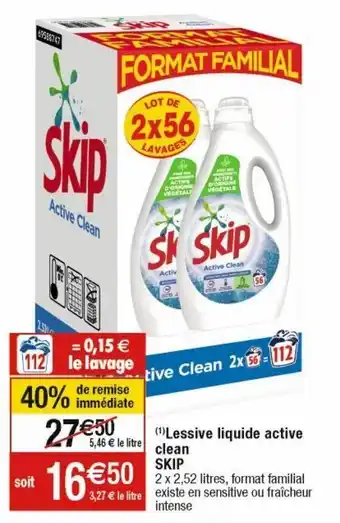 Cora x Carrefour Lessive liquide skip offre