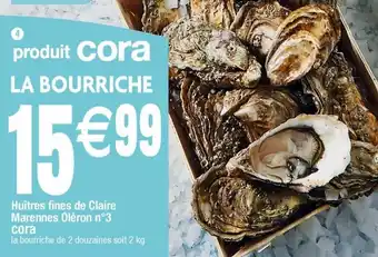 Cora x Carrefour Huîtres cora offre