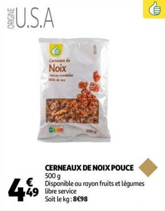 Auchan Cerneaux de noix pouce offre