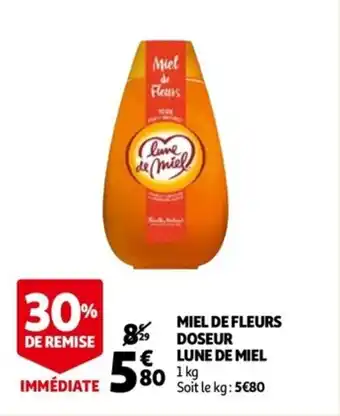 Auchan Miel de fleurs doseur LUNE DE MIEL offre