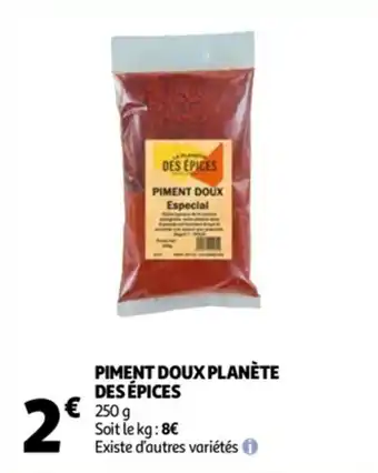 Auchan Piment doux planète des épices offre
